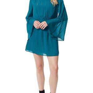 Jessica Simpson Ocean Depths “Amella” Dress, Teal, long sleeve, Small, NWT!